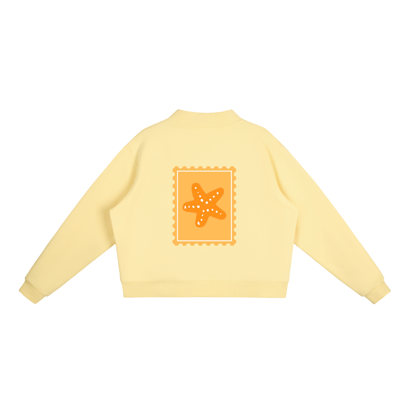 Essential Fleece Mock-Neck Crew Sweatshirt